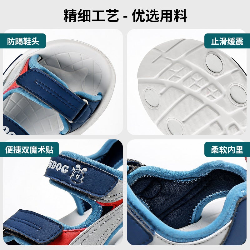 Babudou Boys Sandals Summer Summer Boys Shoes Sports Soft Sole Open Toe Beach Children'S Shoes - Image 3